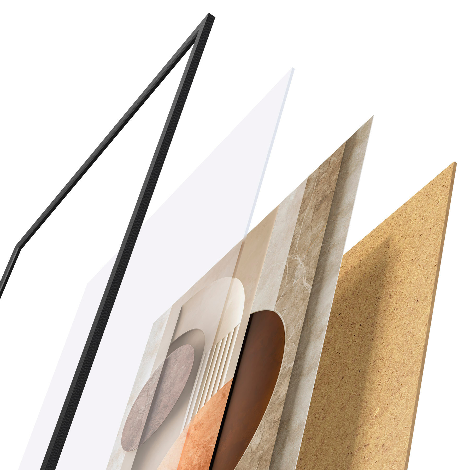 Poster Moderne abstracte geometrie f51282