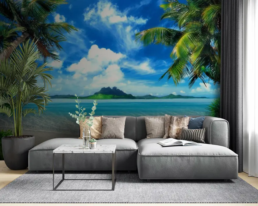 Fotobehang Water, lucht en wolk u64771