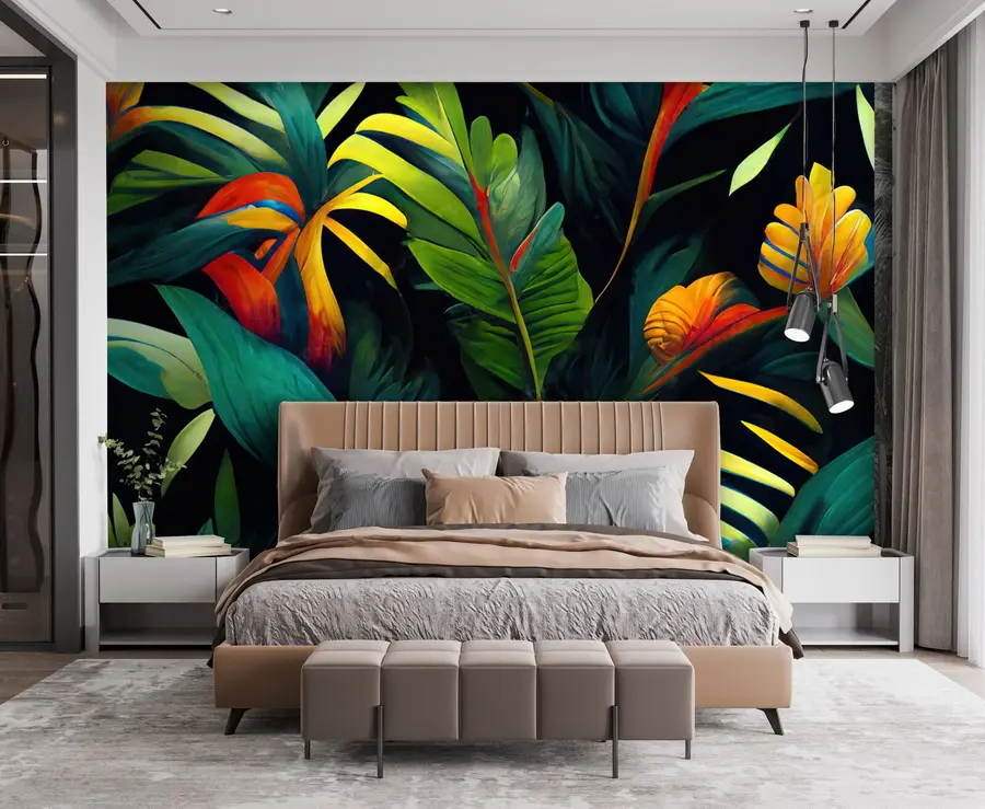 Fotobehang Heldere tropische jungle u72390