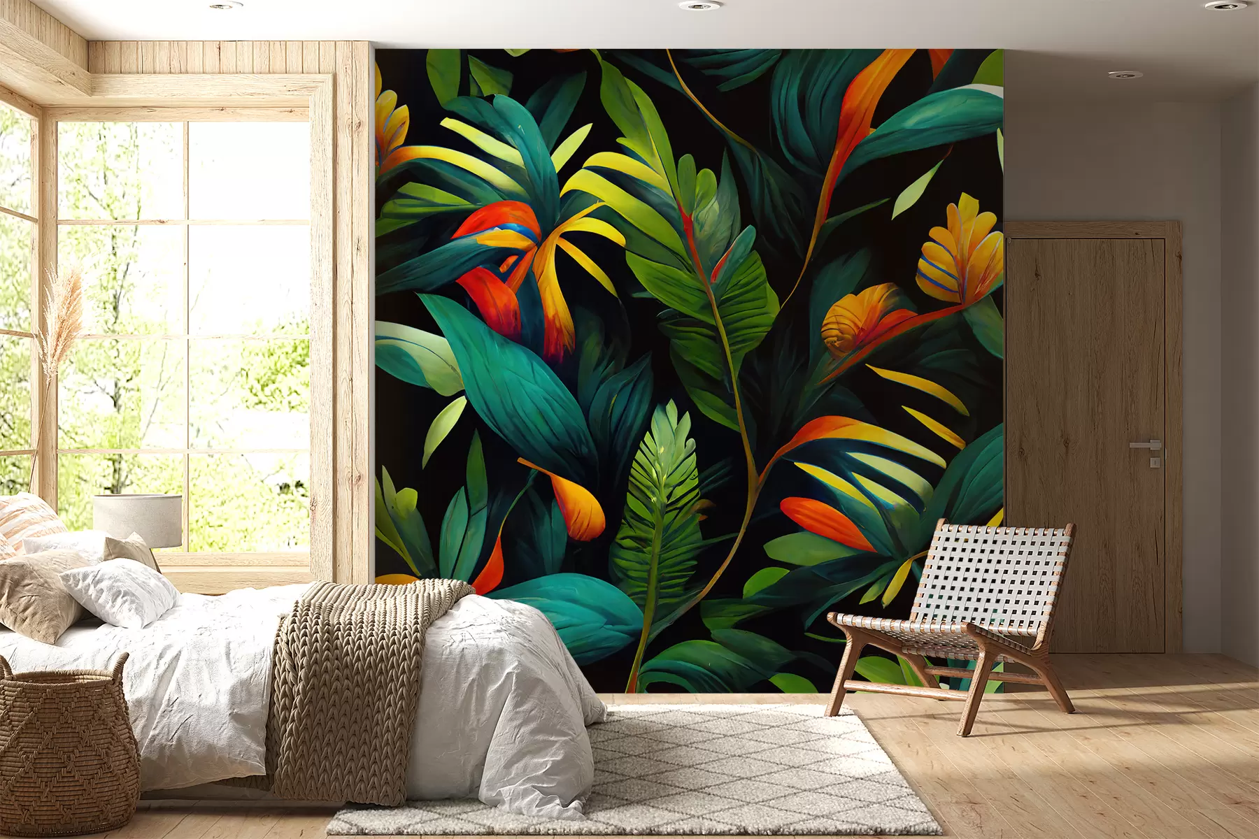 Fotobehang Heldere tropische jungle u72390