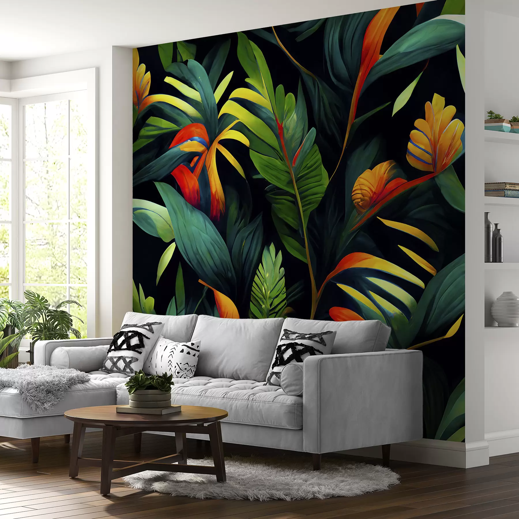 Fotobehang Heldere tropische jungle u72390
