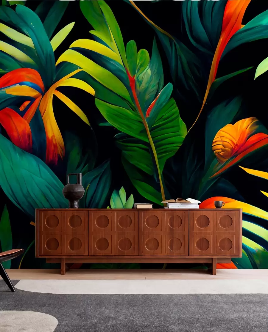 Fotobehang Heldere tropische jungle u72390