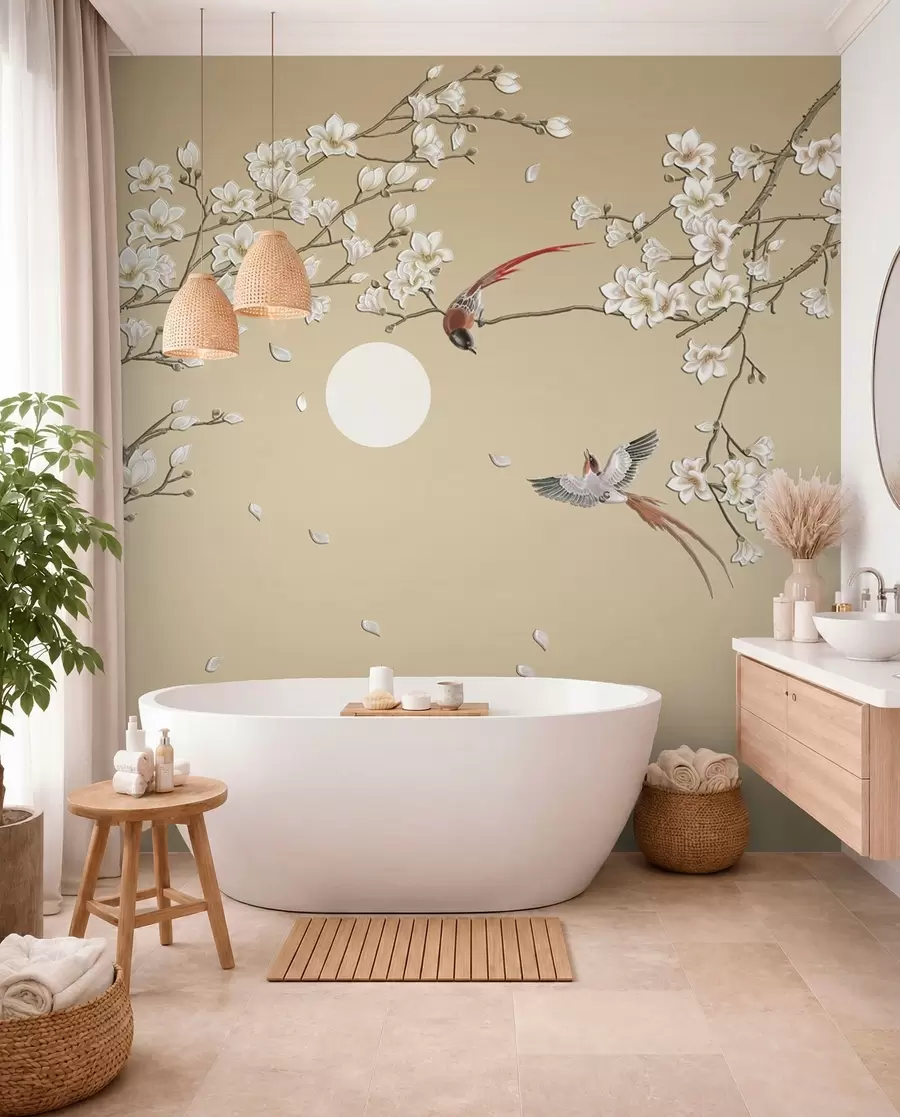 Fotobehang Vogels, Chinese stijl u72938