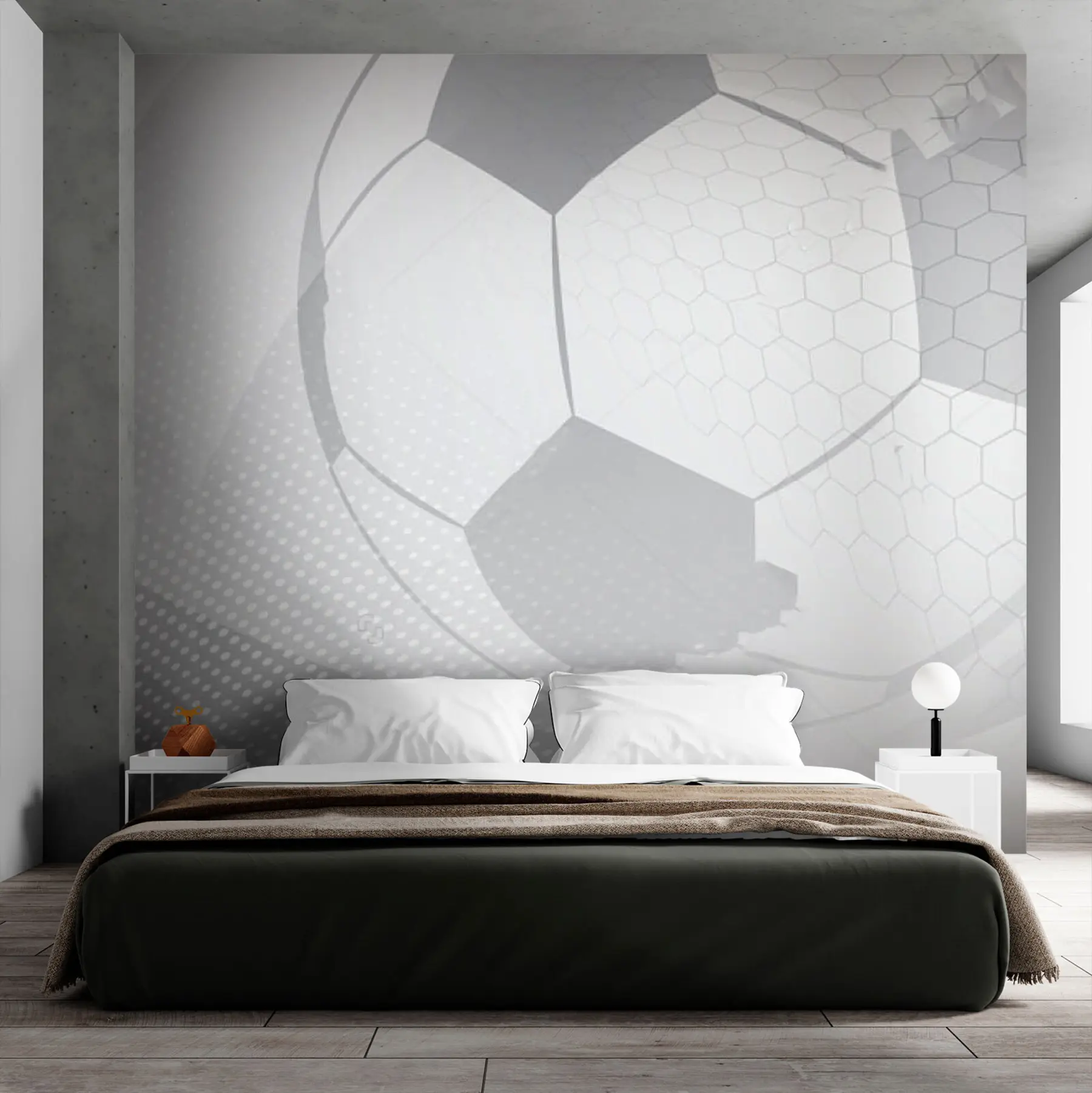 Fotobehang Licht voetbal u72781