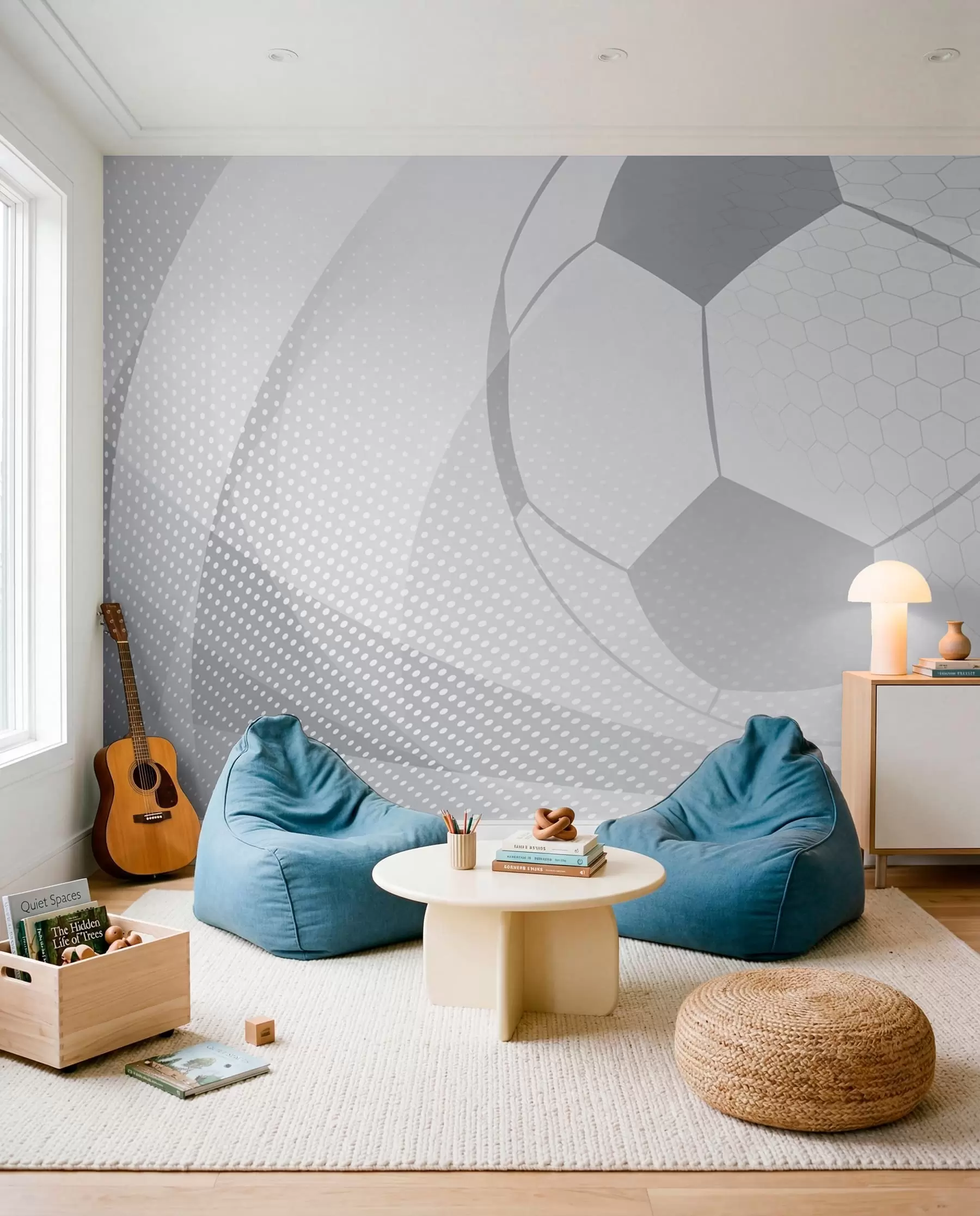 Fotobehang Licht voetbal u72781