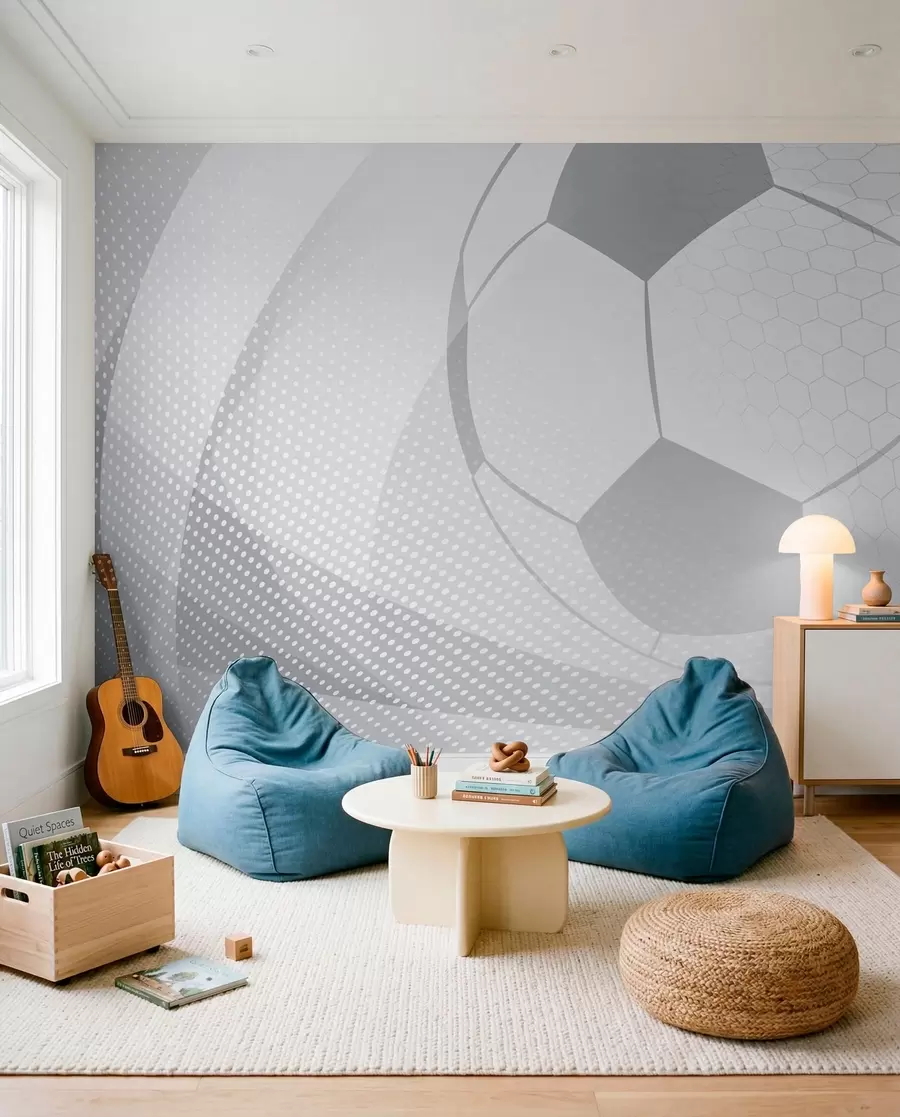 Fotobehang Licht voetbal u72781