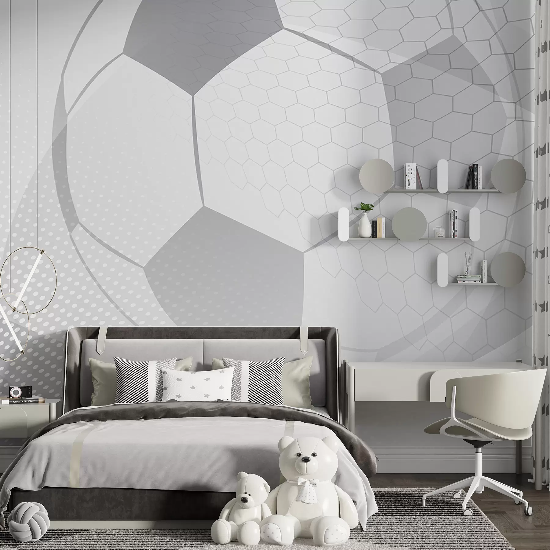 Fotobehang Licht voetbal u72781