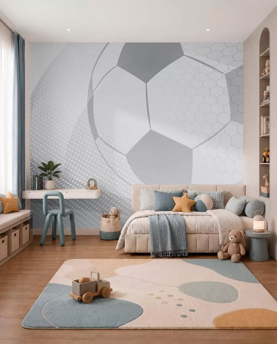 Fotobehang Licht voetbal u72781