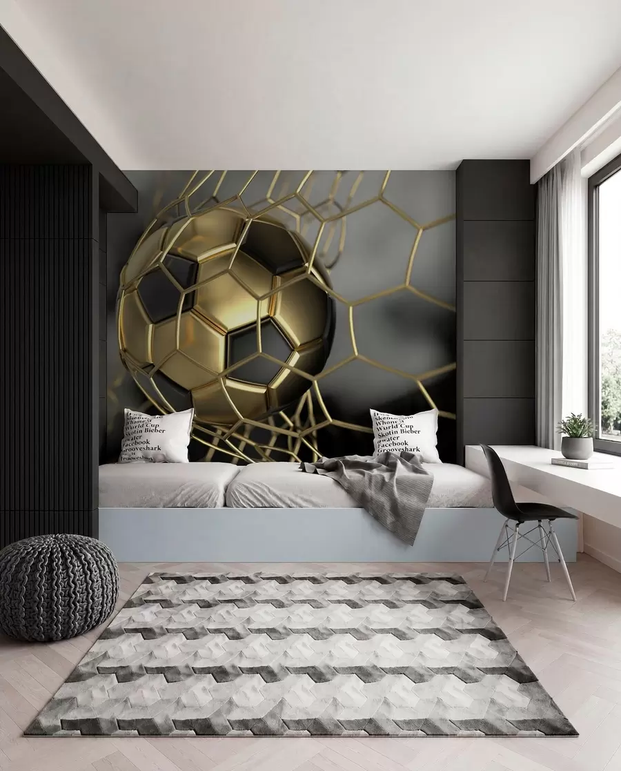 Fotobehang Gouden doelpunt u73010
