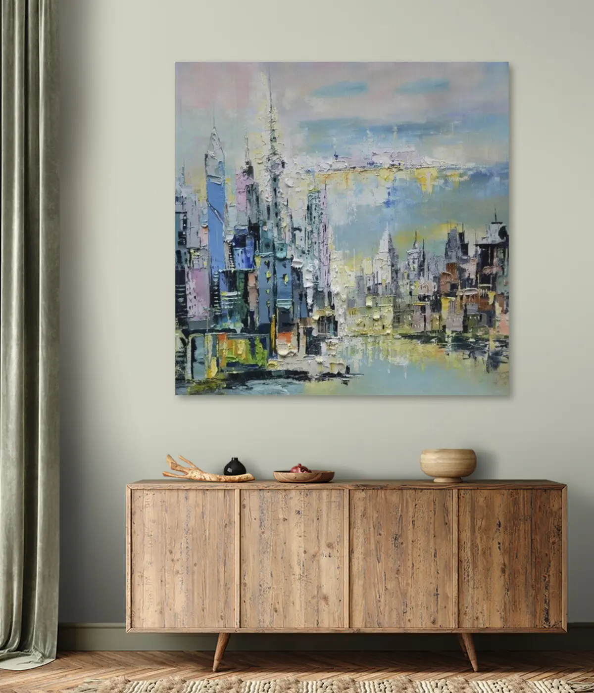 Schilderij op canvas stad, Brian Dupree N° s02116 Online Shop Uwalls.nl