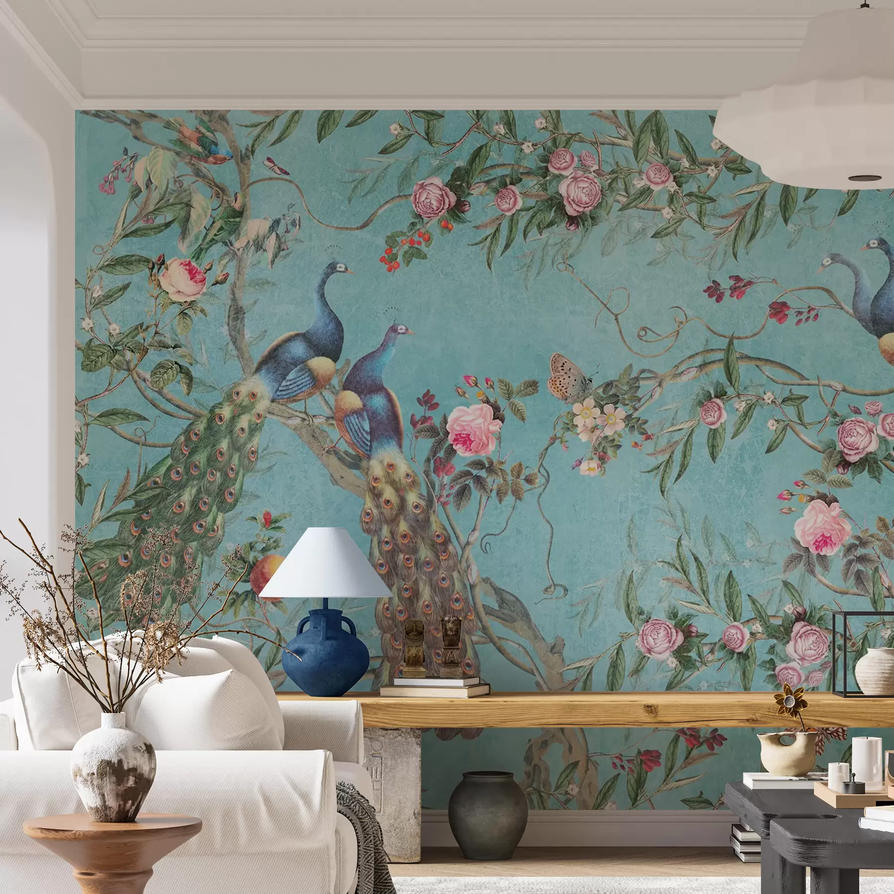 Fotobehang Vogel, bloem en gewervelde dieren u12428