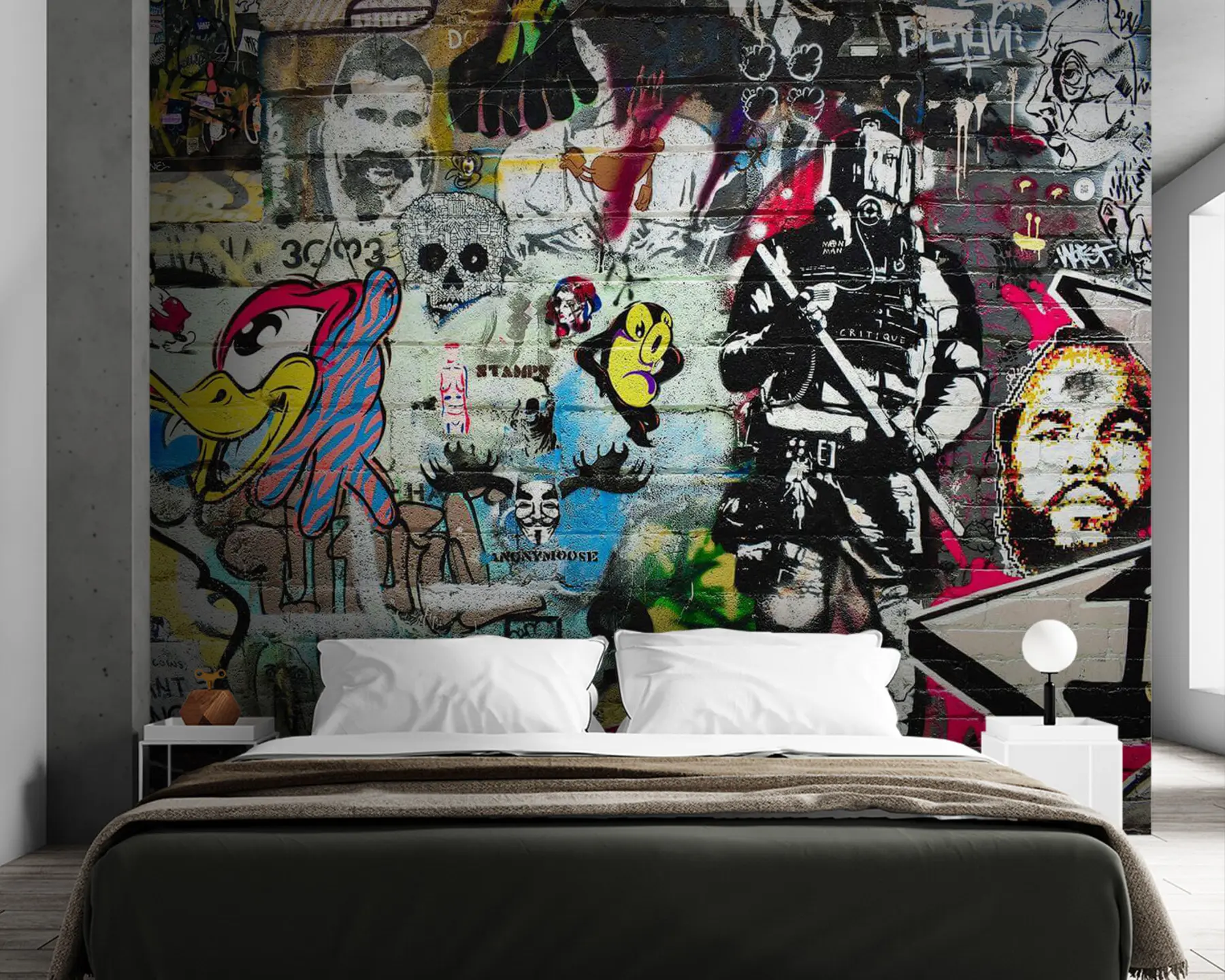 Fotobehang Graffiti, kunst en lettertype u12434