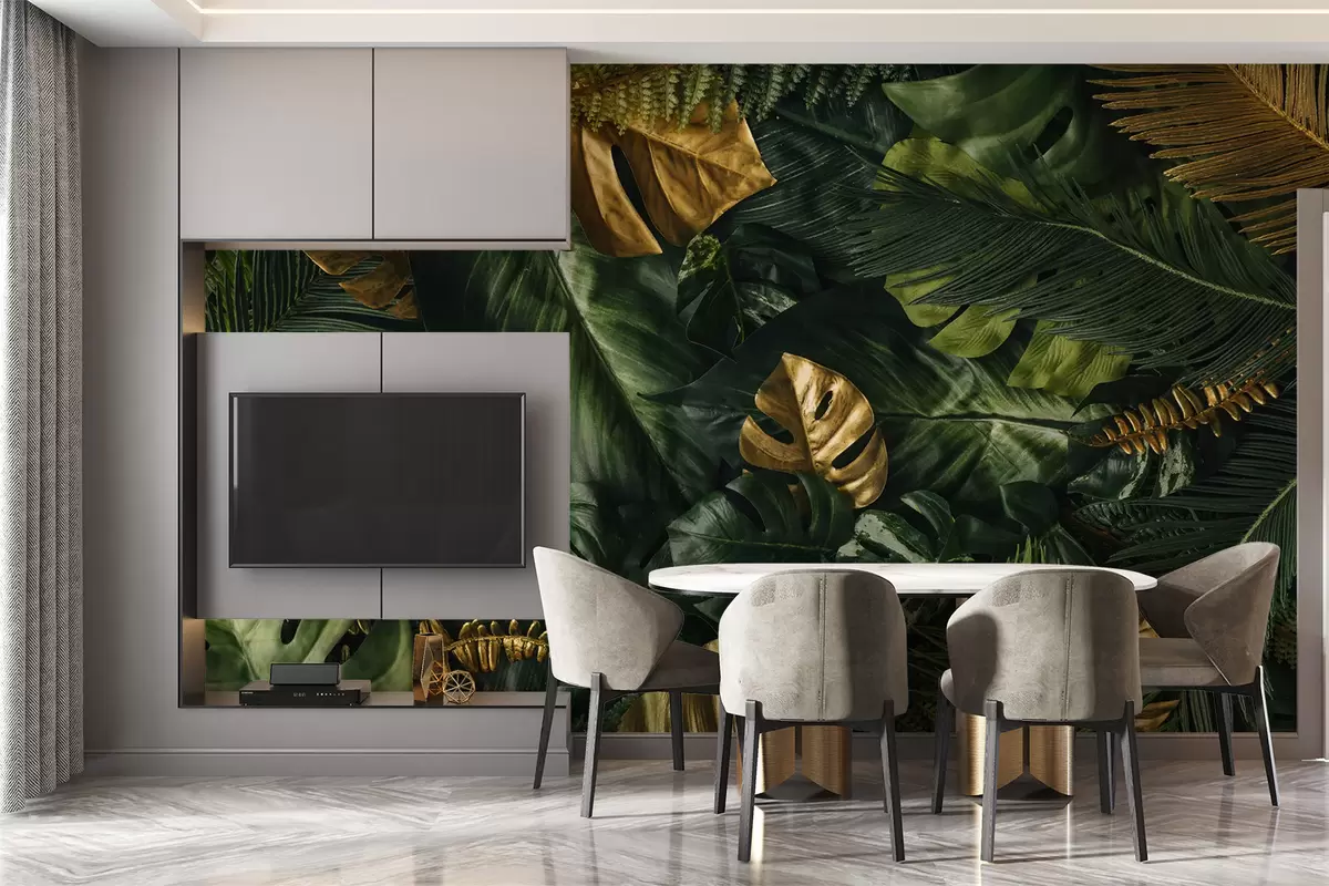 Fotobehang Plantkunde, plant e blad u22273