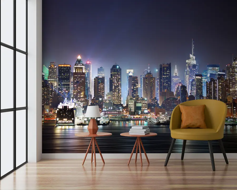 Fotobehang Gebouw, wolkenkrabber en water u54515