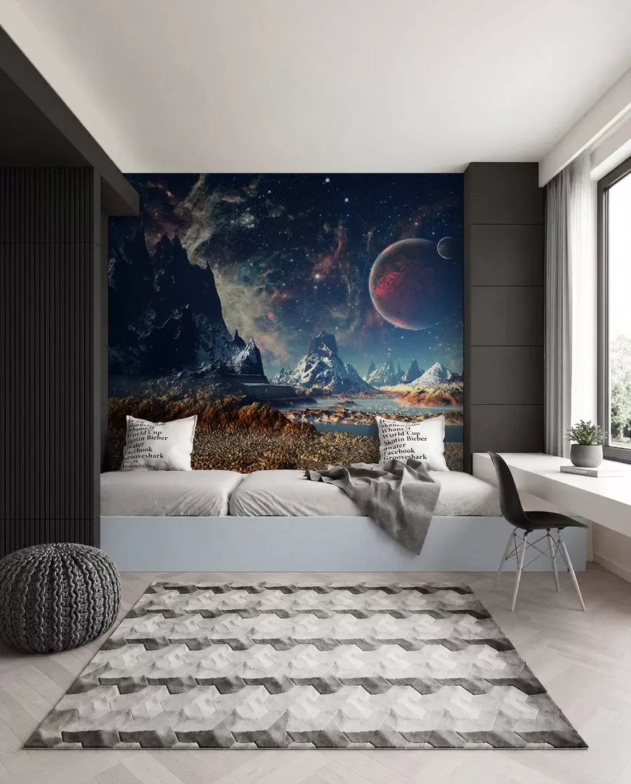 Fotobehang Buitenaards landschap u55303