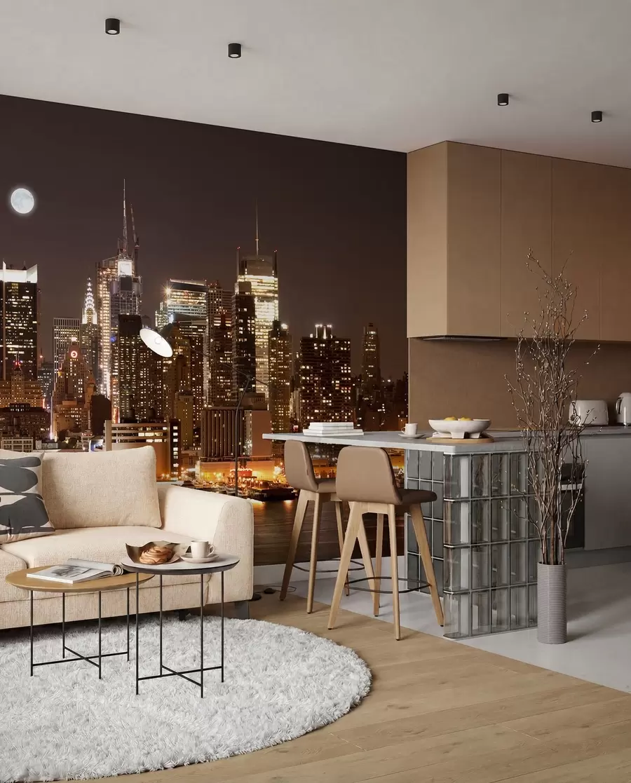 Fotobehang De waterkant van New York u57923