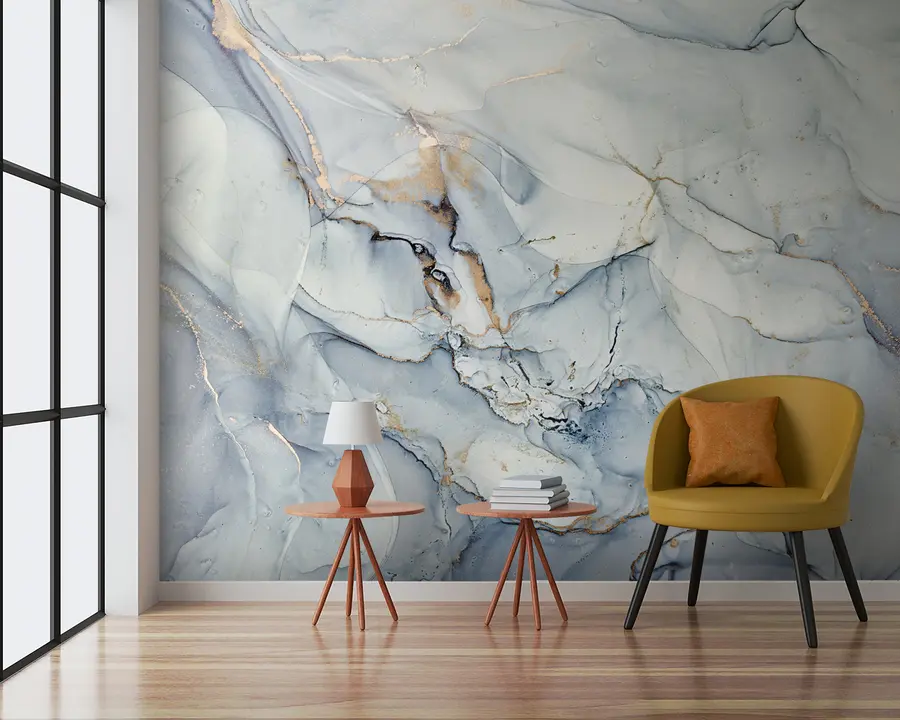 Fotobehang IJskap, sneeuw en smelten u93432