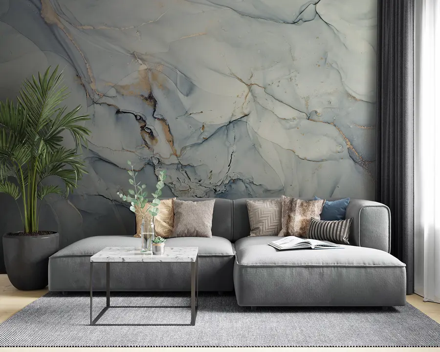 Fotobehang IJskap, sneeuw en smelten u93432