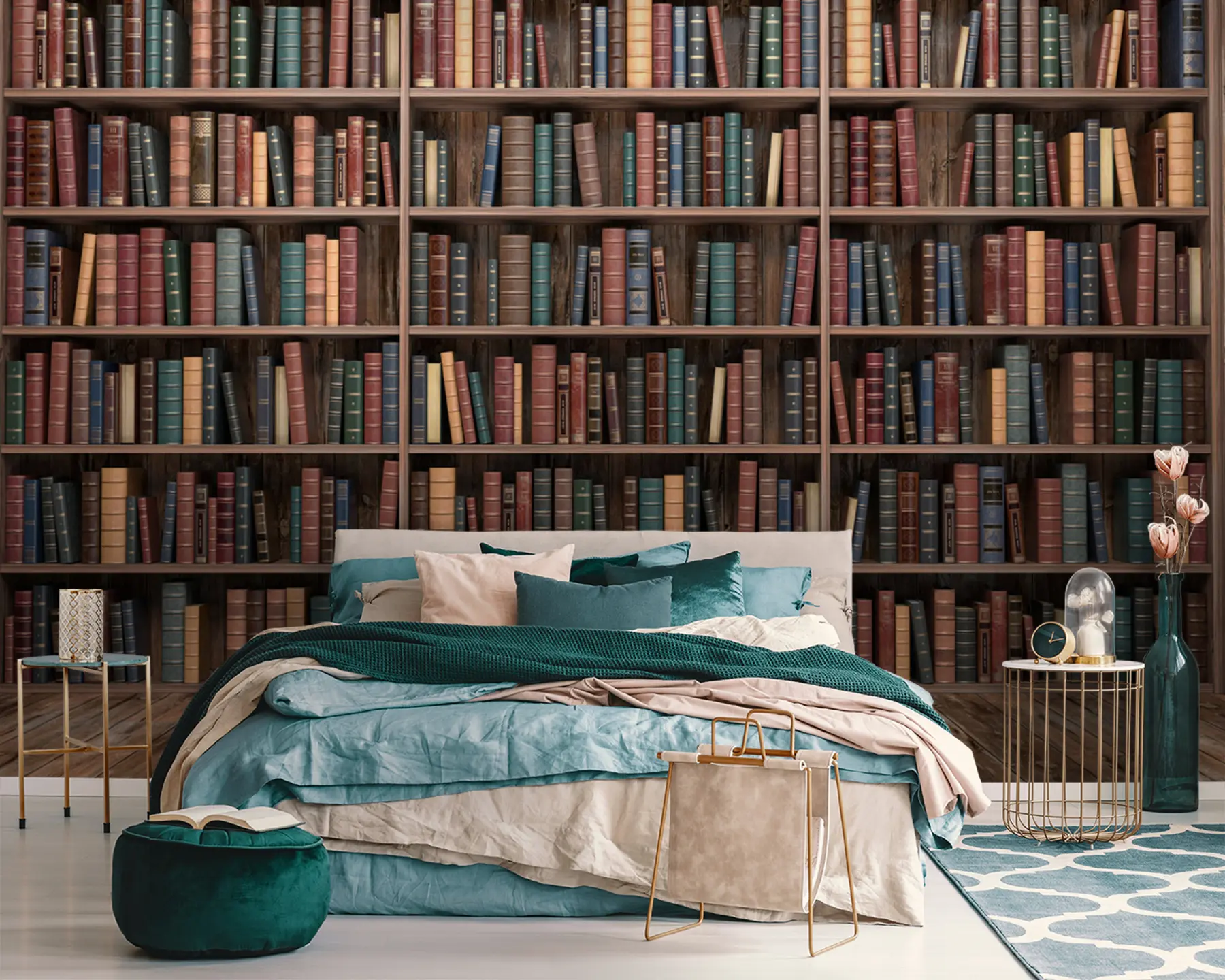 Fotobehang Indrukwekkende bibliotheek u93501