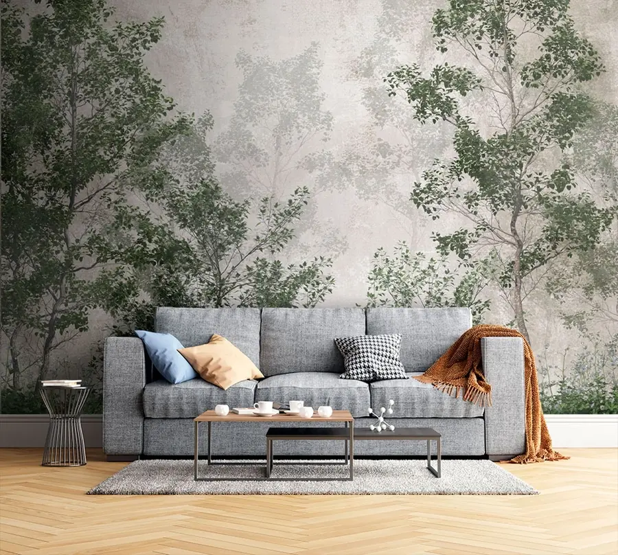 Fotobehang Groene bomen u78594