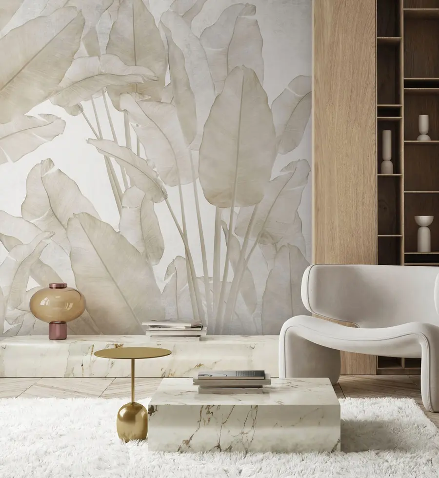 Fotobehang De trend van bananenbladeren u73963