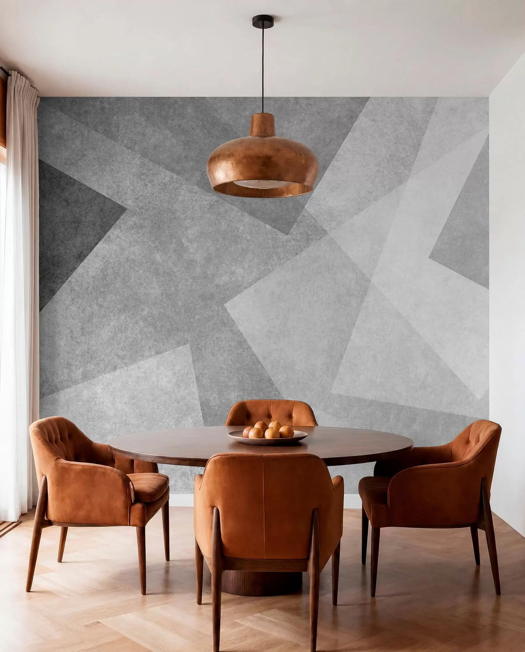 Fotobehang Geometrische abstractie van grijs u74057