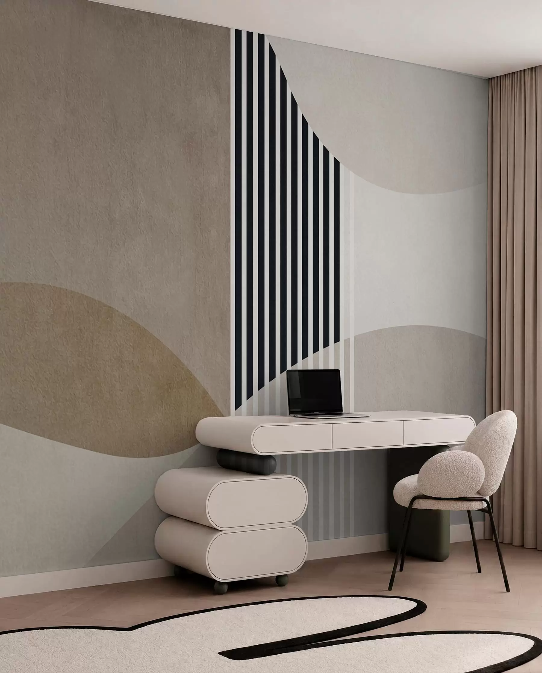Fotobehang Abstracte retro-stijl u74075
