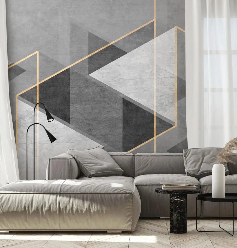 Fotobehang Abstracte geometrische stijl u74080