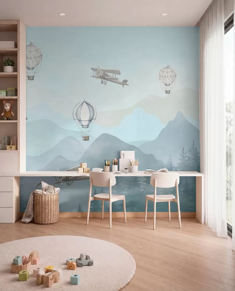 Fotobehang Kleine luchtontdekkers u74226