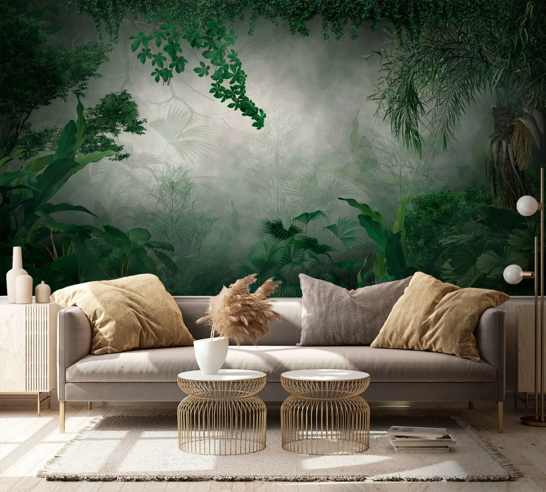 Fotobehang Mysterieuze jungle u74409