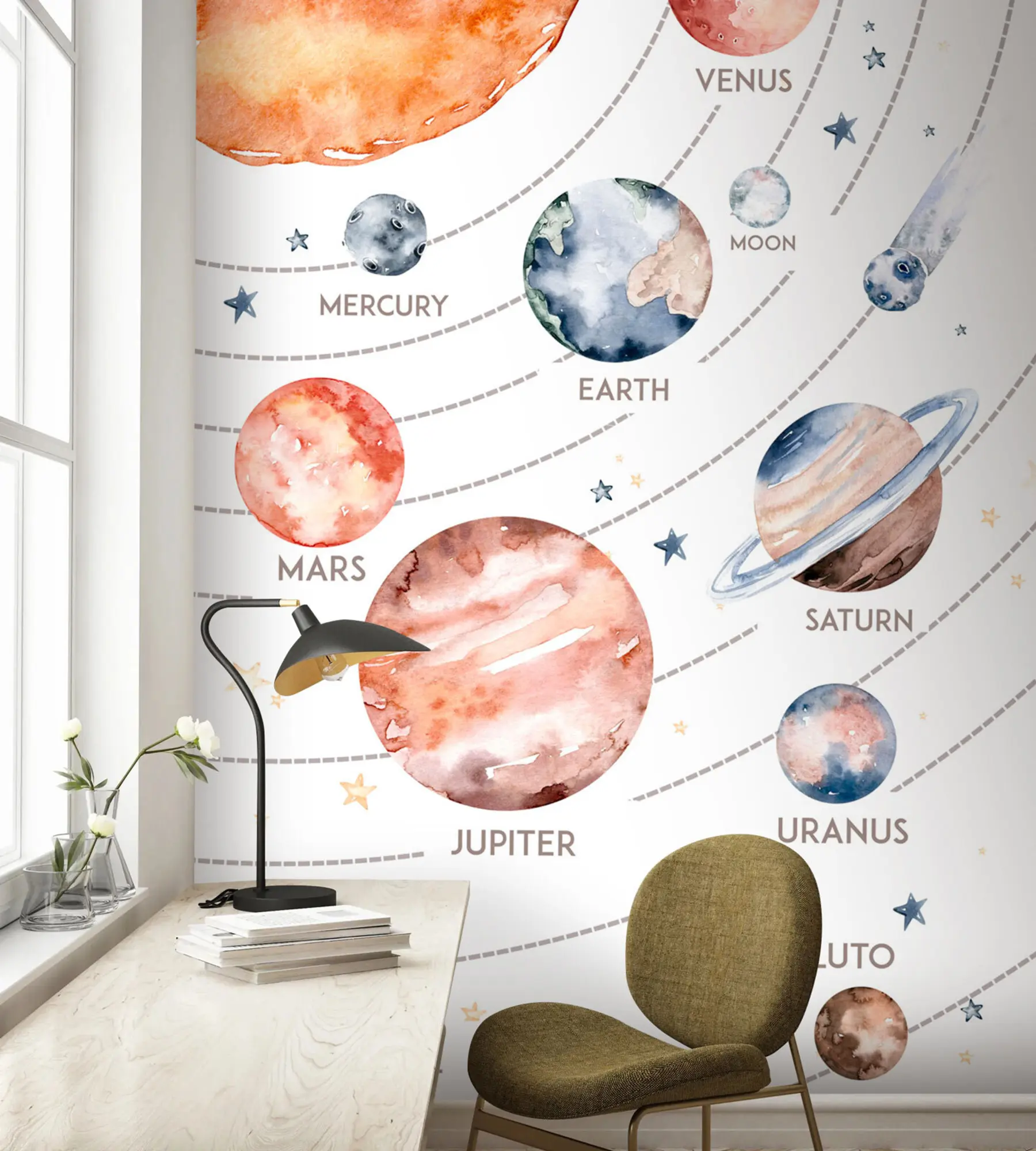 Fotobehang Planeten van het zonnestelsel u74424