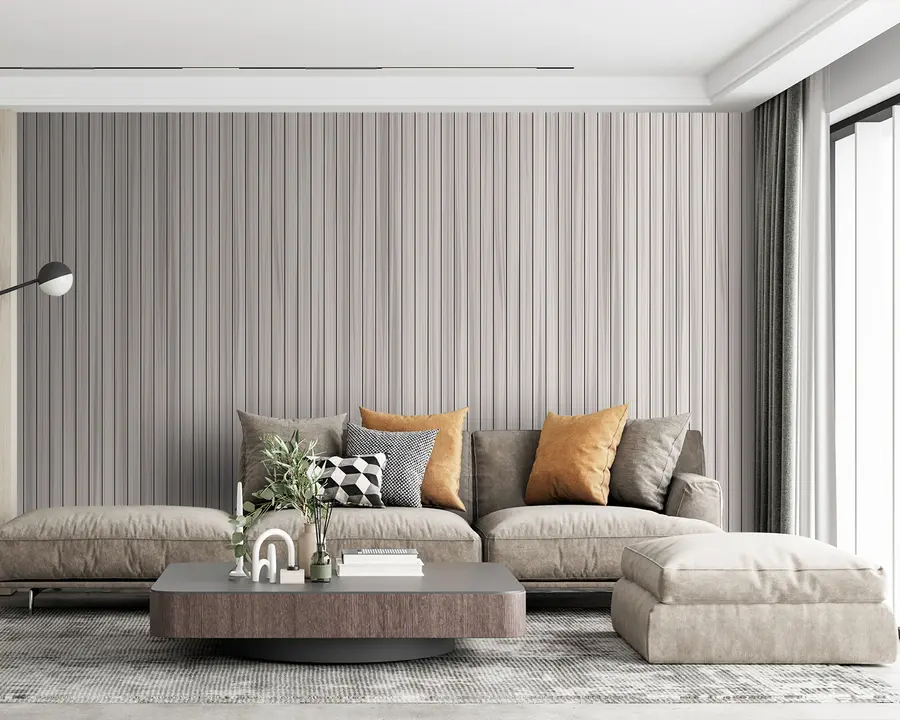 Fotobehang Akoestisch grijs behang u93831