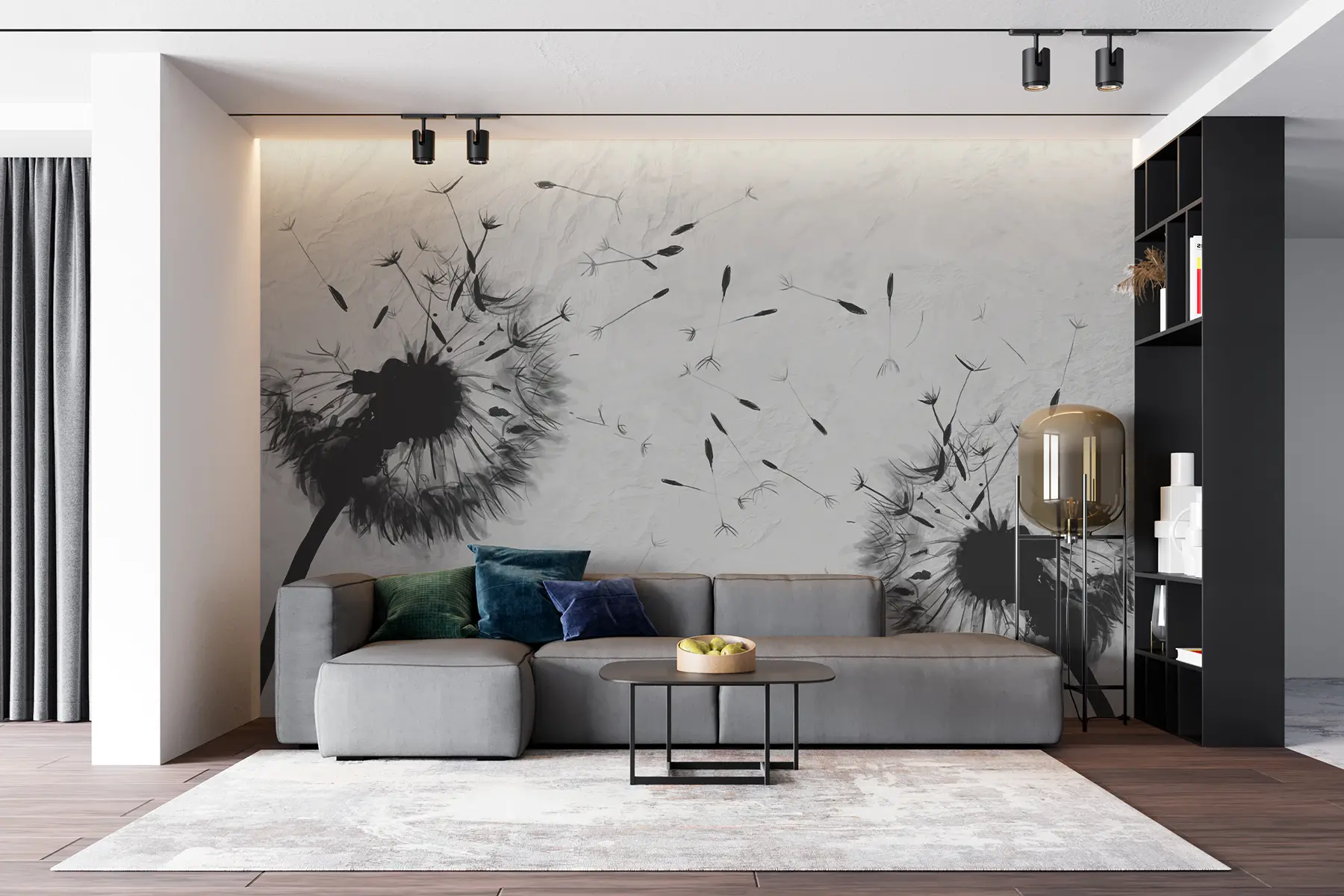 Fotobehang Bloem, plant en wimper u06731