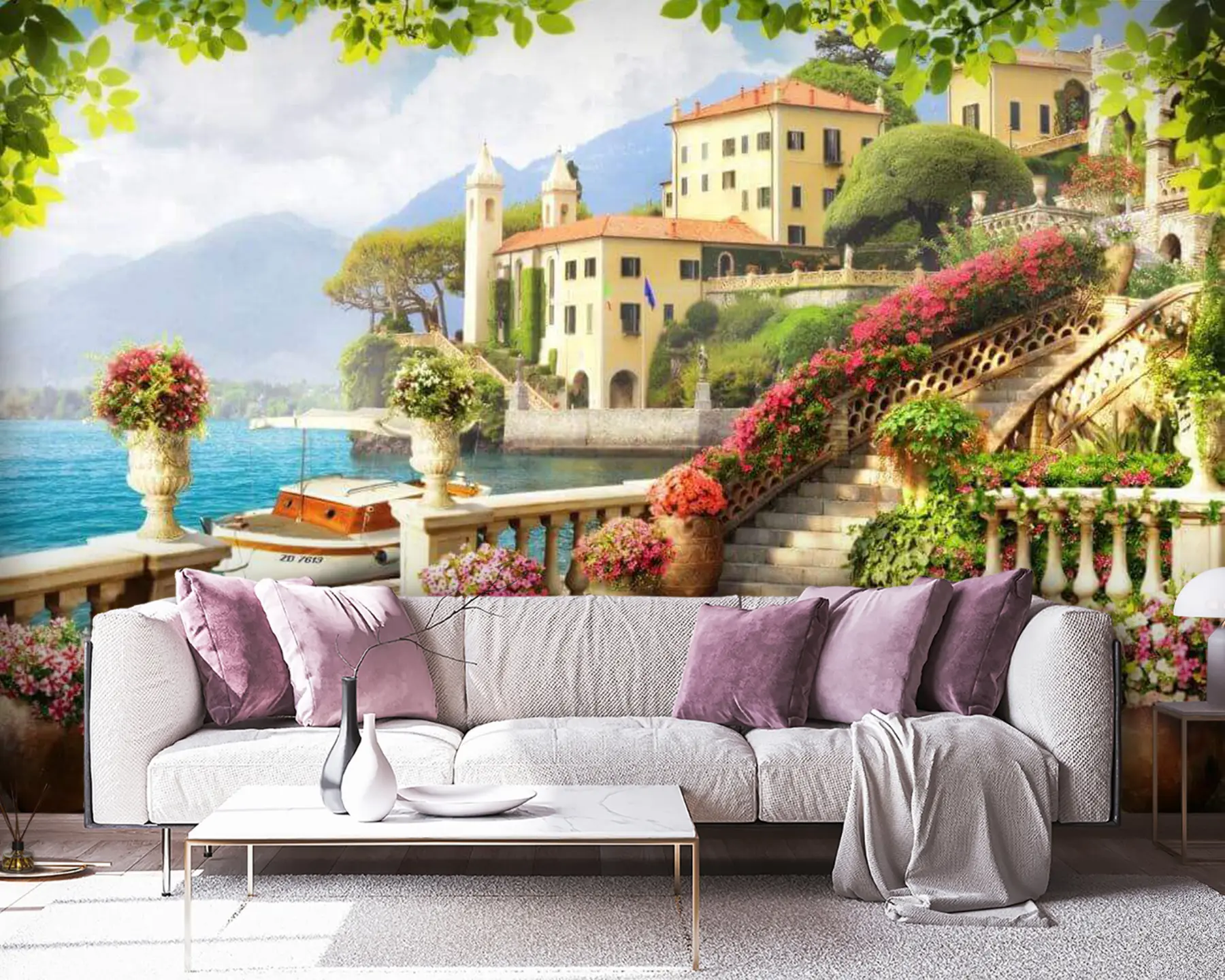 Fotobehang Water, bloem en plant u67843