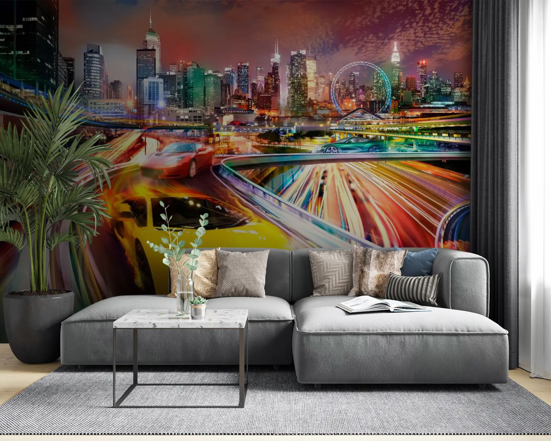 Fotobehang Band, gebouw en lucht u64341