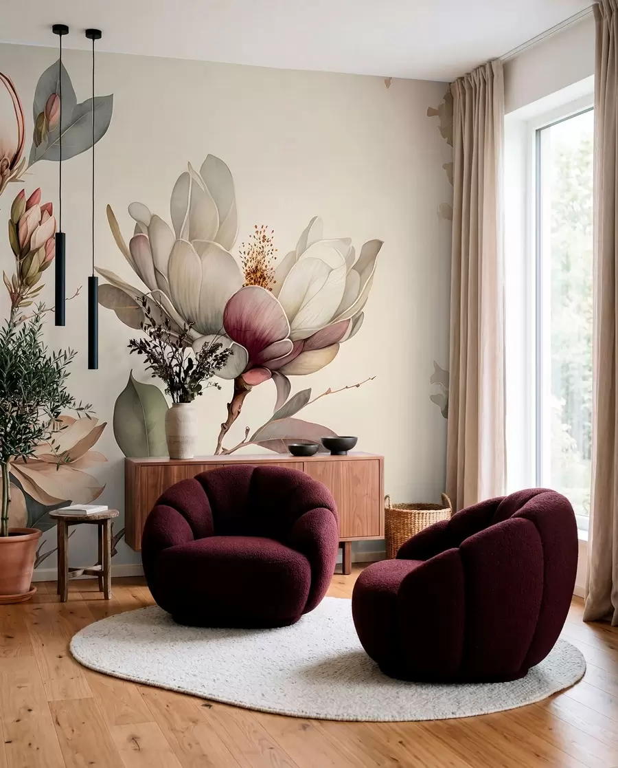Fotobehang Magnoliastudie u93020
