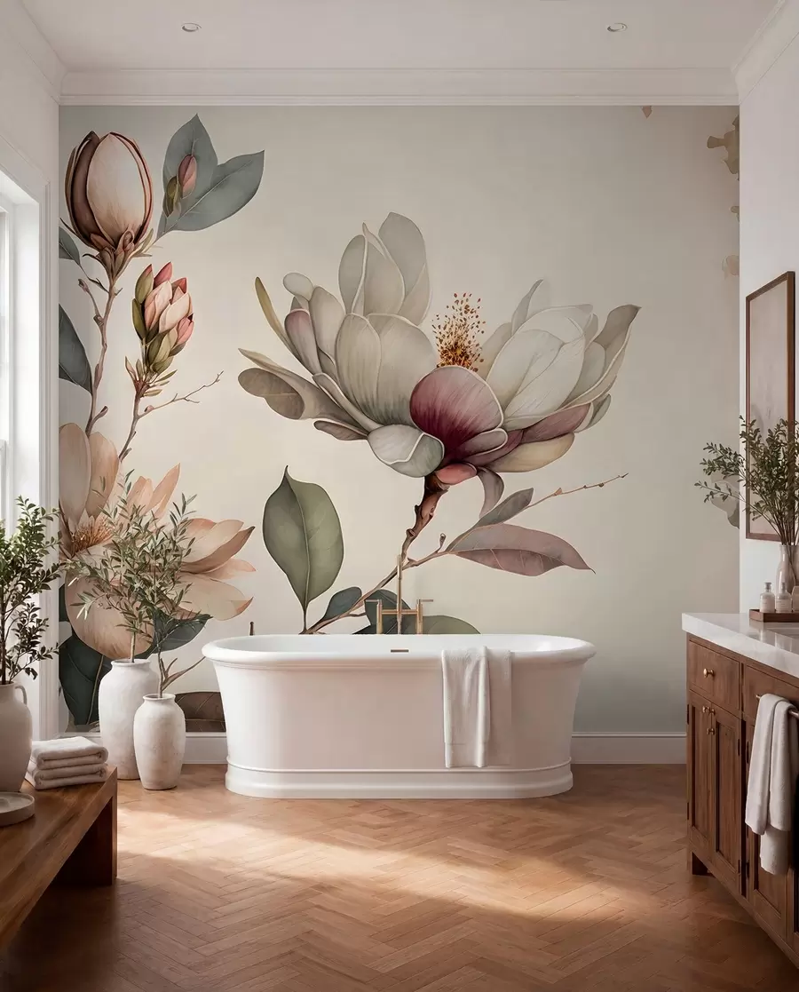 Fotobehang Magnolia -illustratie u93020