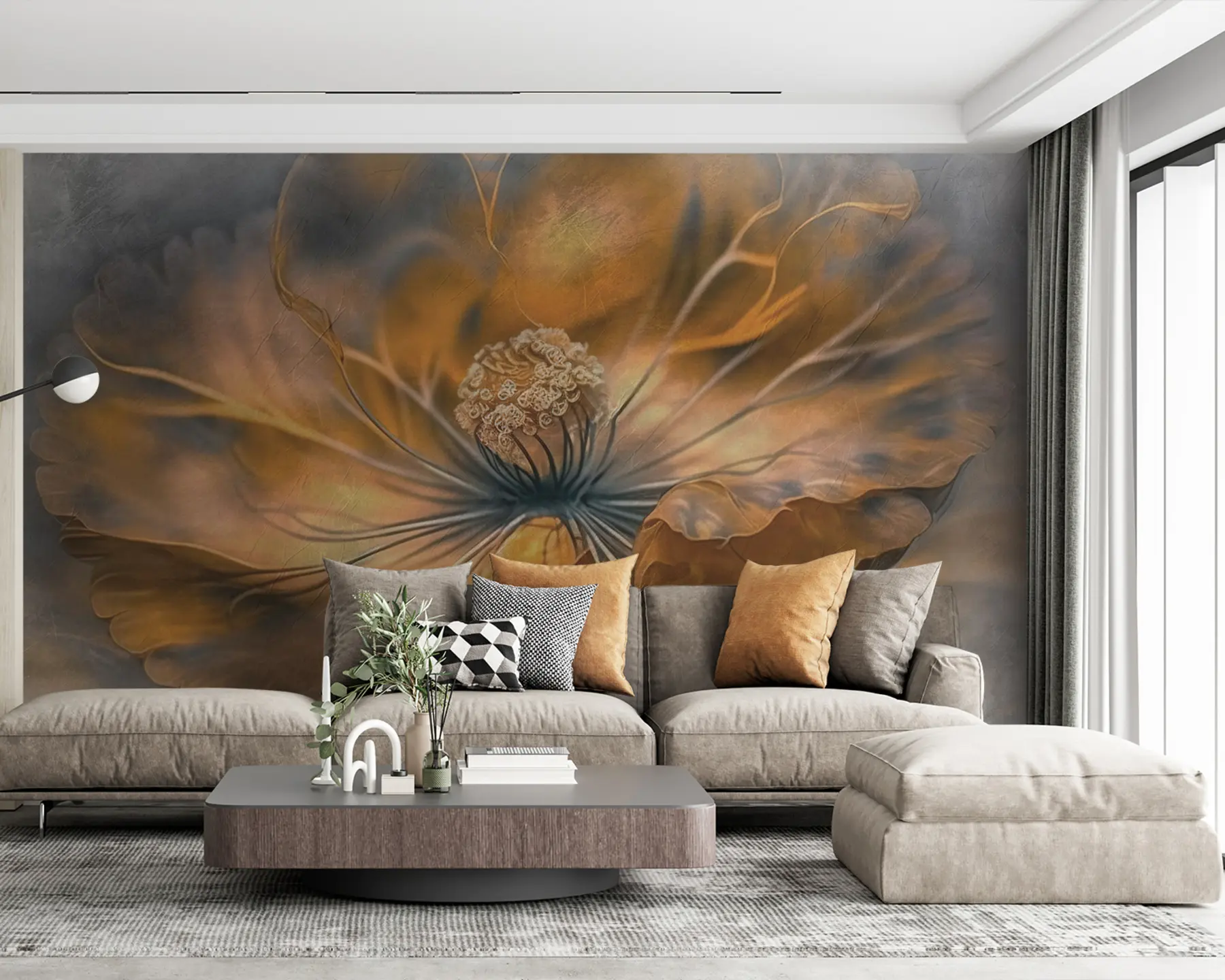 Fotobehang Grote bloem u93916