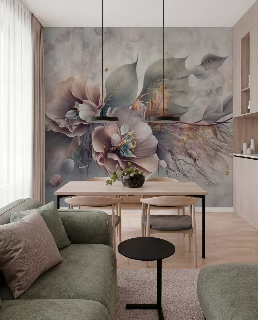 Fotobehang Chimaera bloemen u93930