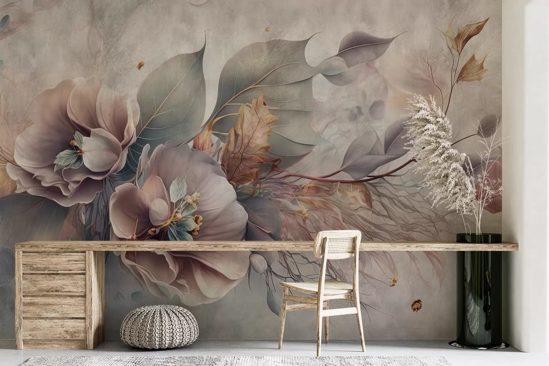 Fotobehang Chimaera bloemen u93930