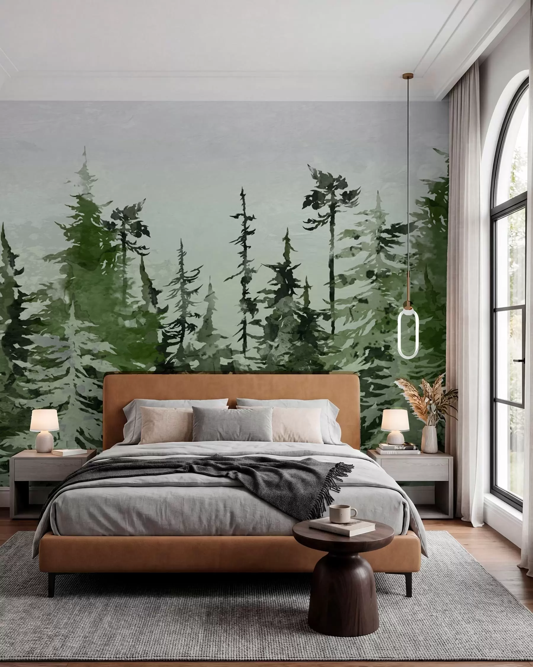 Fotobehang At artistieke tekening waterverf u75173