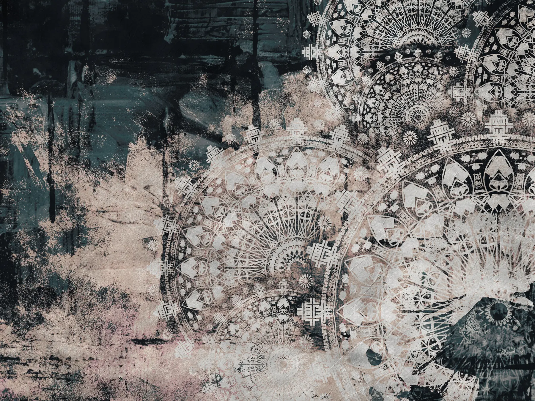 Fotobehang Vintage mandala u93958