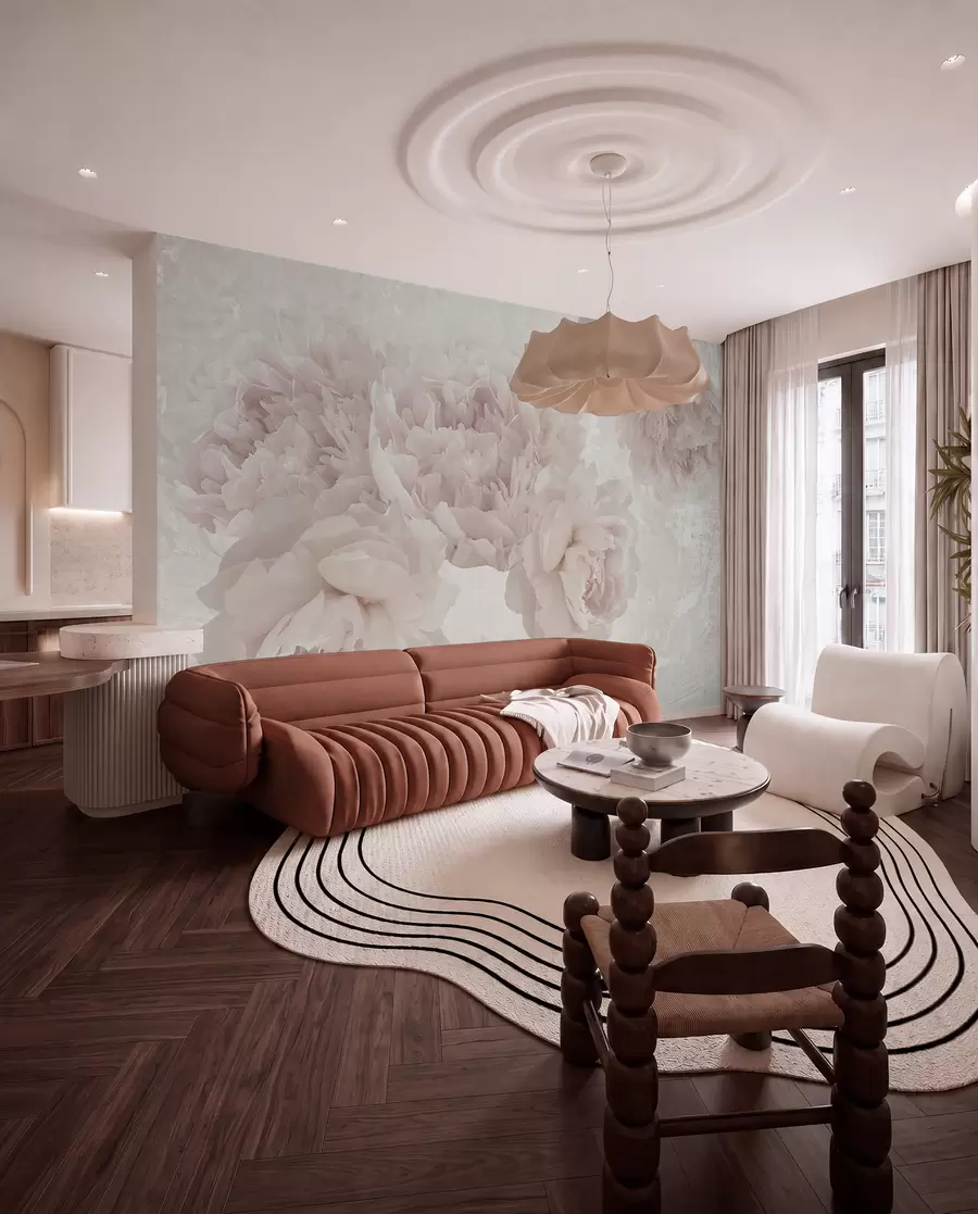 Fotobehang Pioenendroom u74487