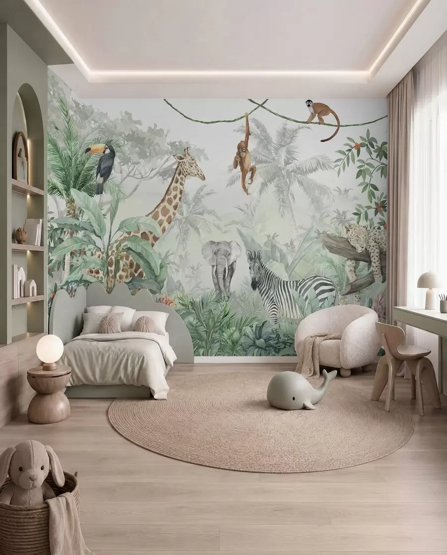 Fotobehang Samen in de jungle u74709