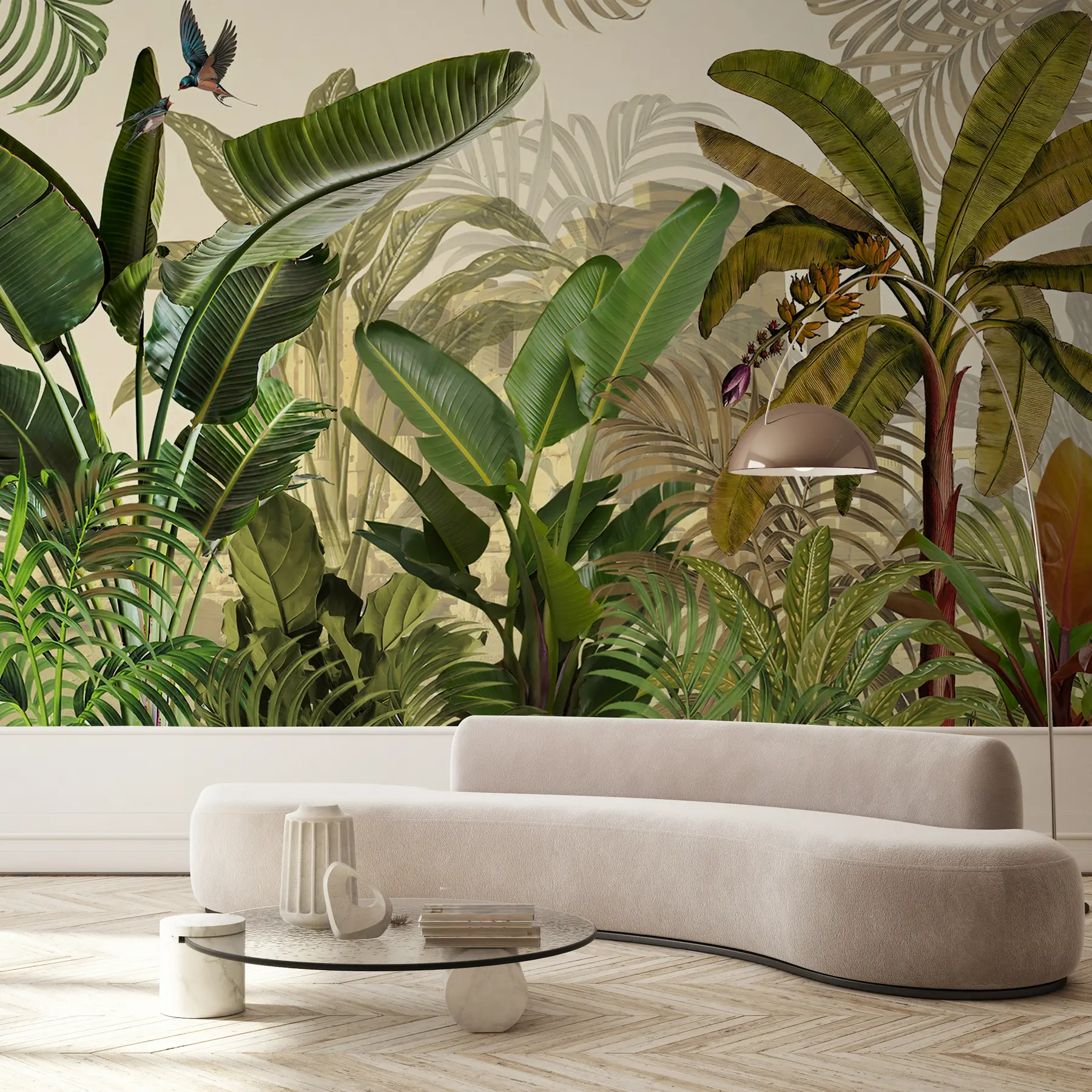 Fotobehang Tropische jungle en bladeren u74748