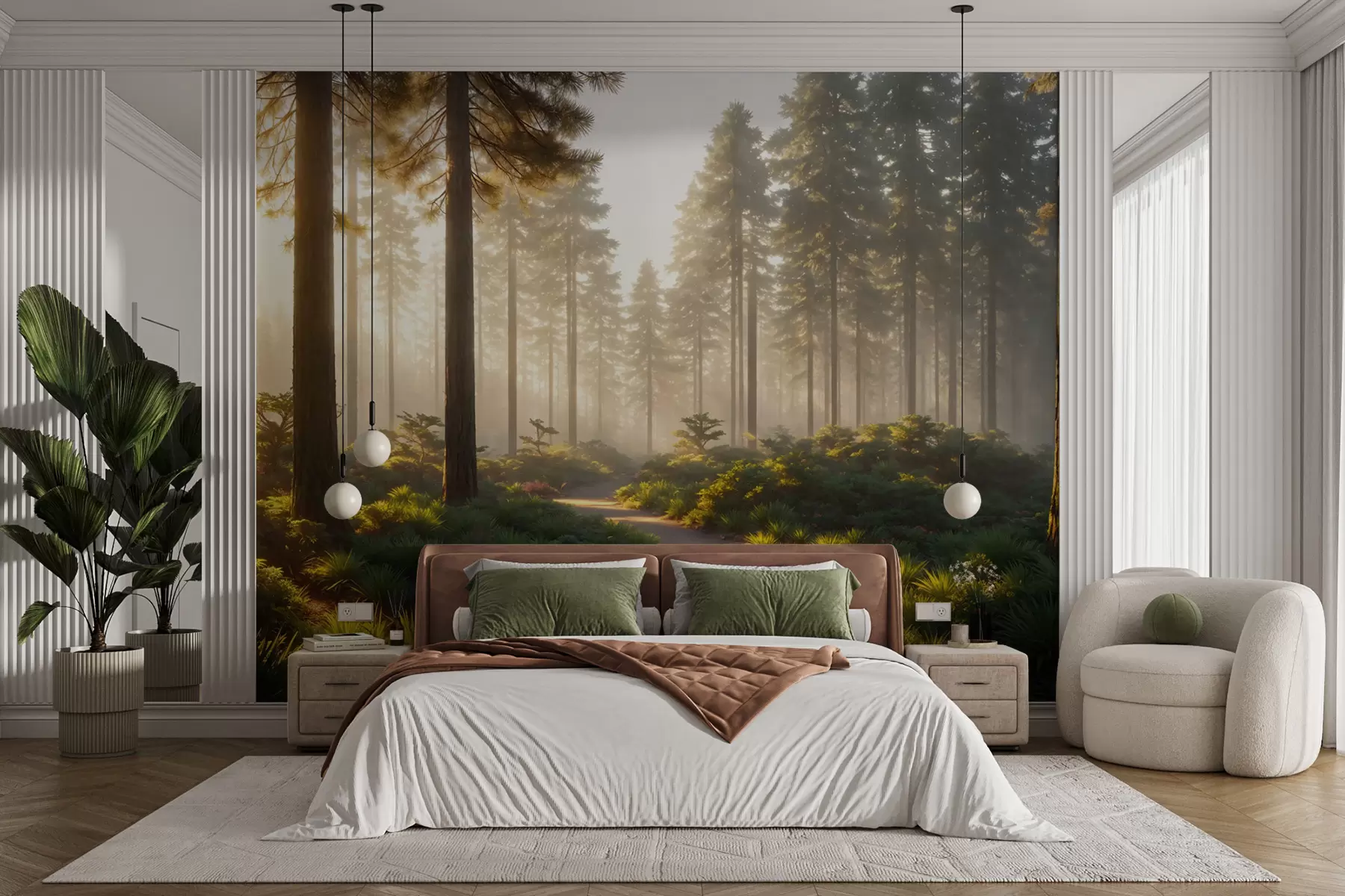 Fotobehang Bos pad u94531