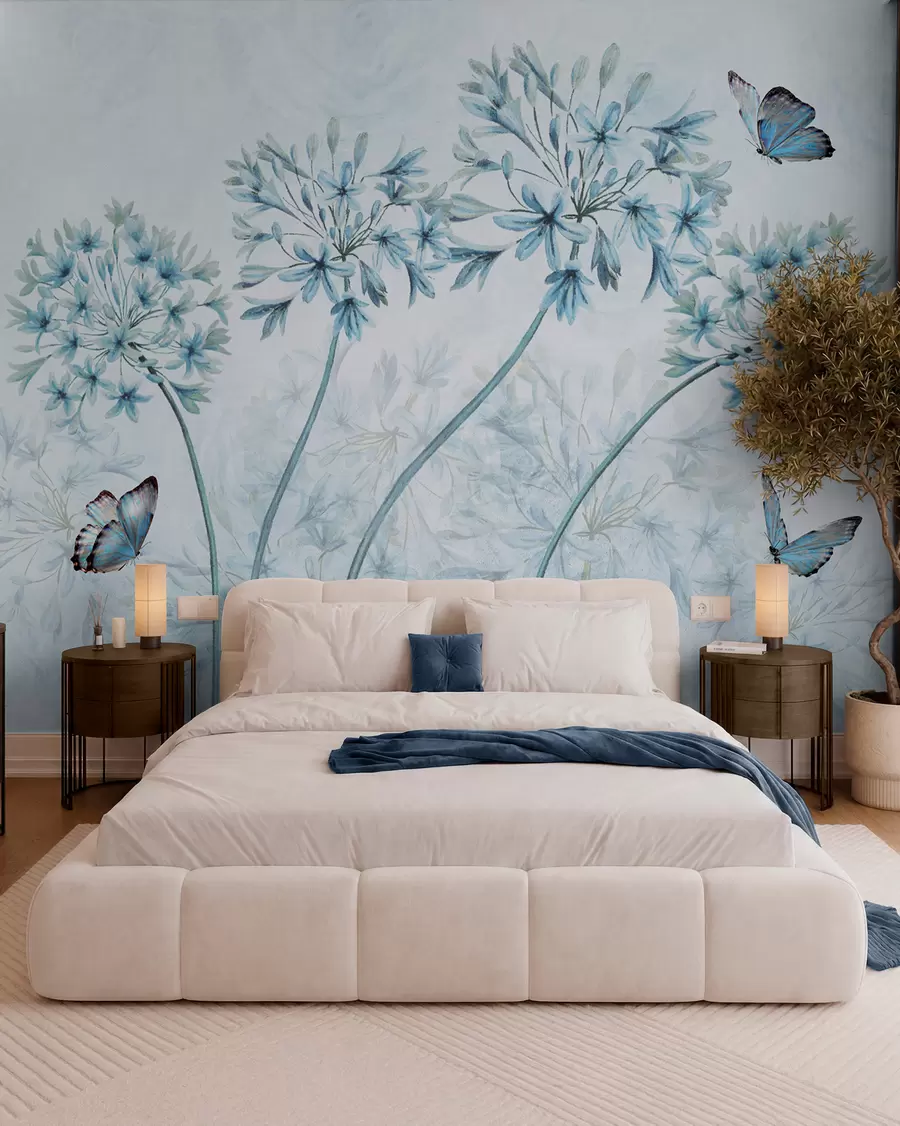 Fotobehang Plant, bloem en blauw u35495