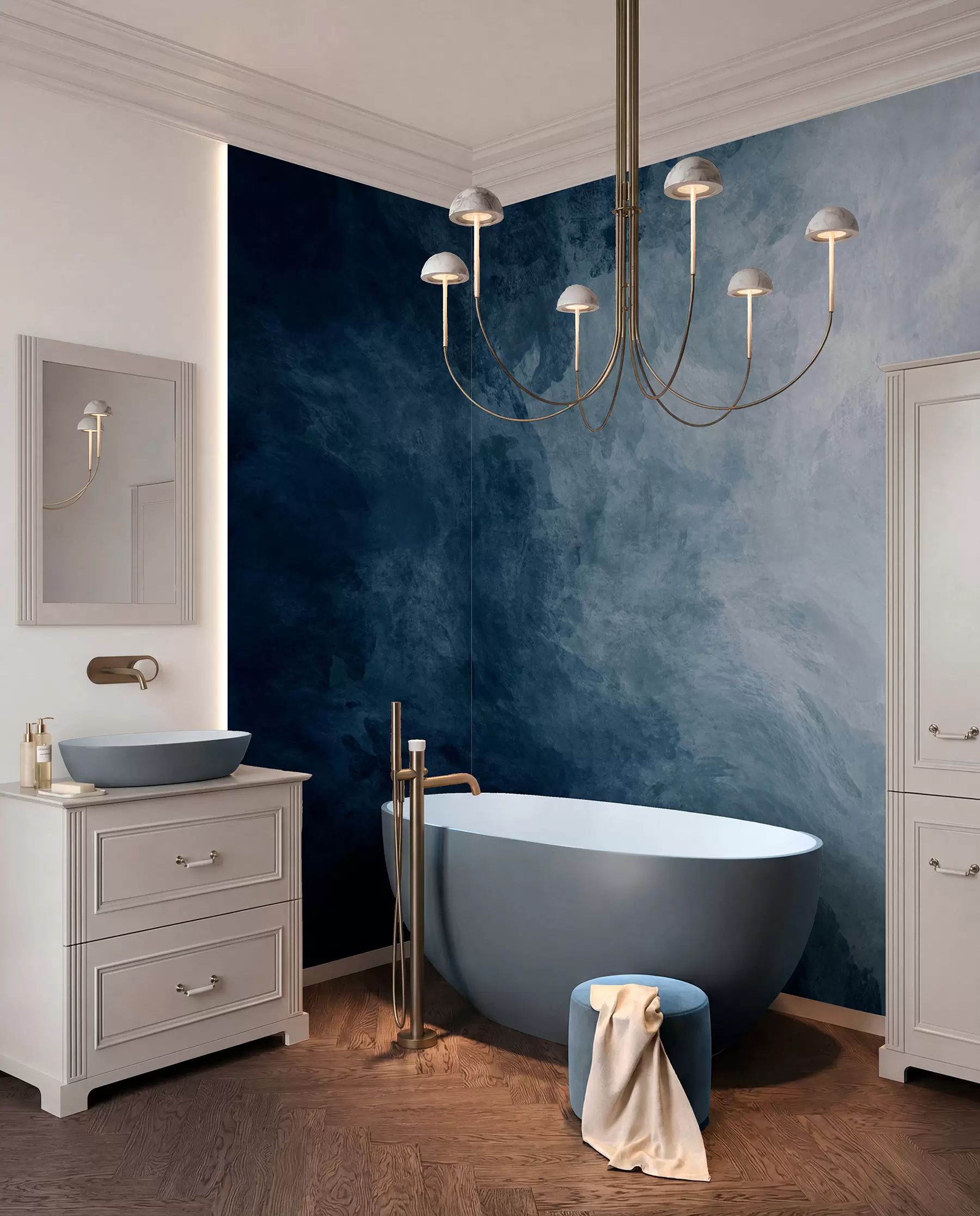 Fotobehang Water, wolk en grijs u03136