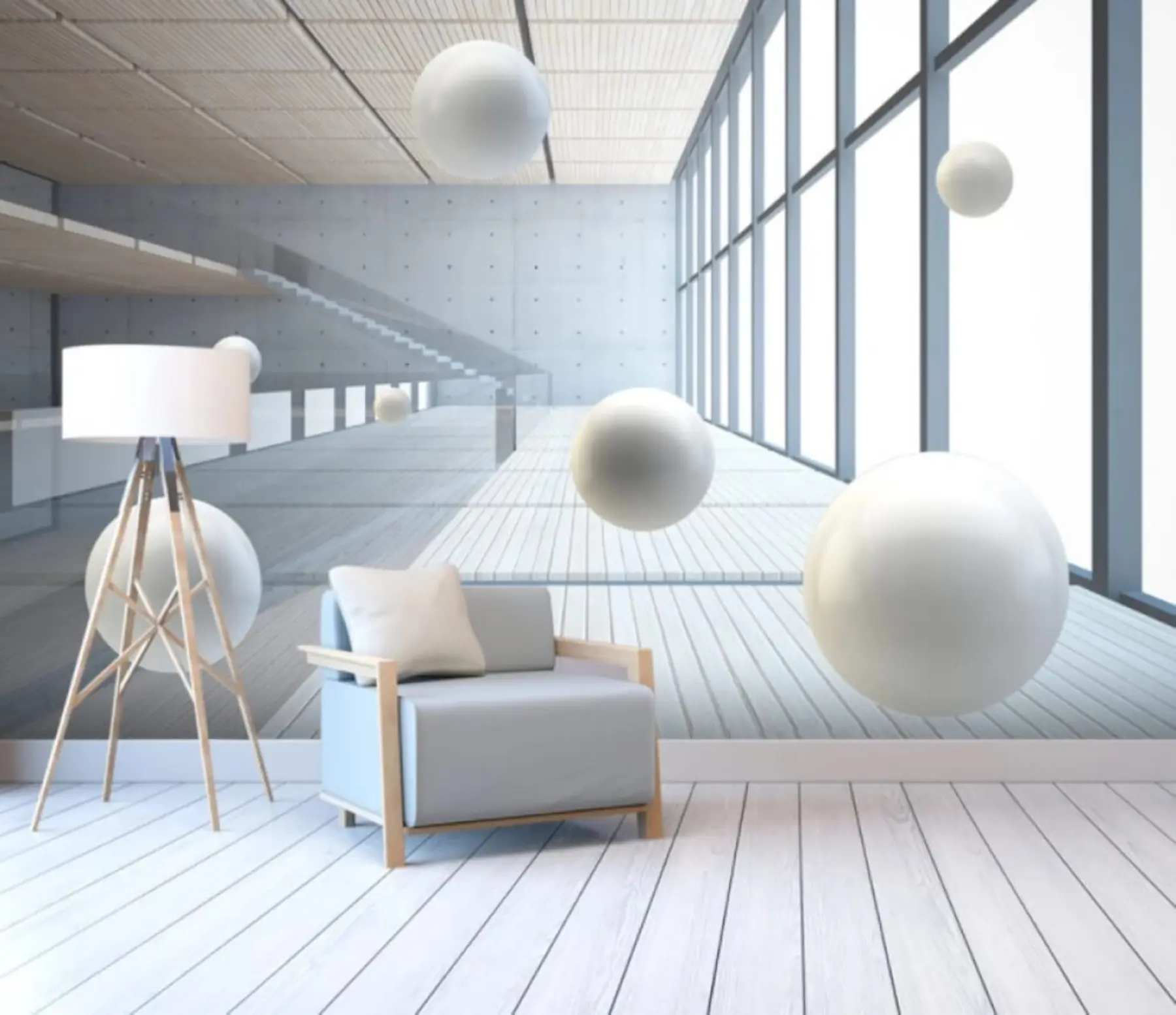 Fotobehang Onroerend goed, licht gebouw u04311