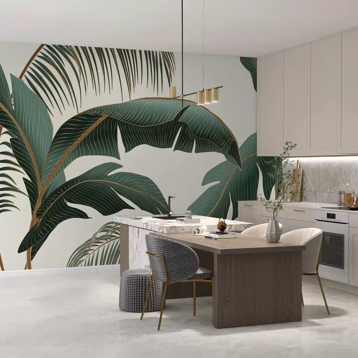 Fotobehang Palm bladeren u74283